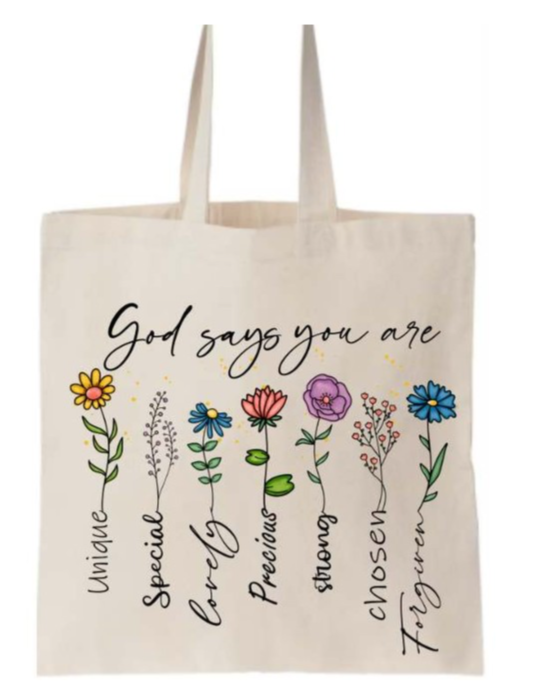 Wildflower Faith Tote Bag